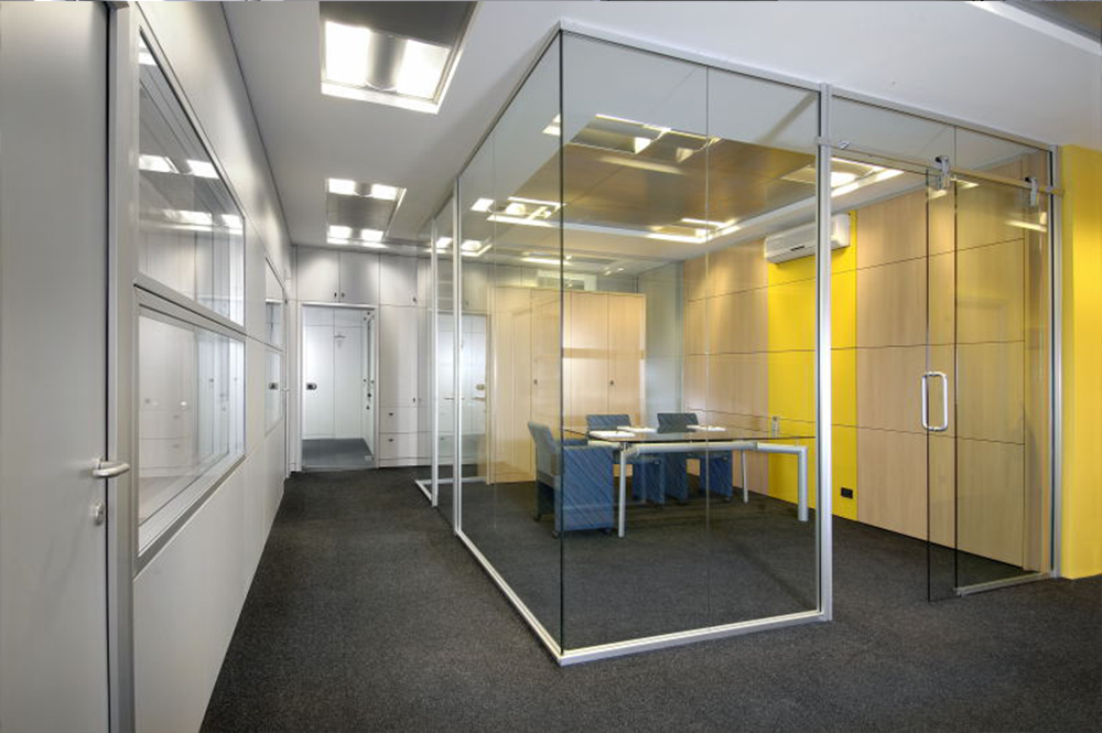pareti vetrate  interne da ufficio